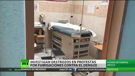 Investigan destrozos durante protestas por fumigaciones contra el dengue en México