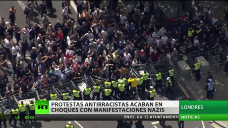 Protestas contra el racismo acaban en enfrentamientos con manifestaciones nazis