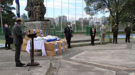 Francia dona 400 equipos de protección para el coronavirus a la Policía de Ecuador