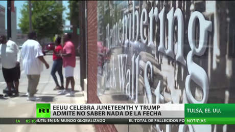 EE.UU. conmemora el Juneteenth y Trump admite desconocer la celebración