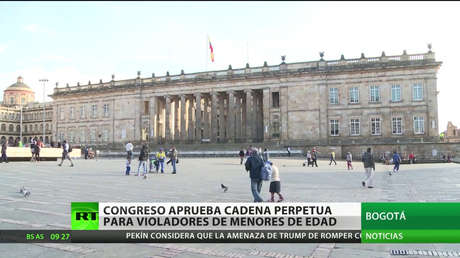 Congreso de Colombia aprueba cadena perpetua para violadores y asesinos de niños