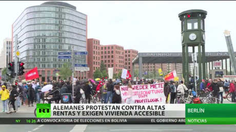 Centenares de personas protestan en Alemania contra los precios del alquiler y exigen vivienda asequible