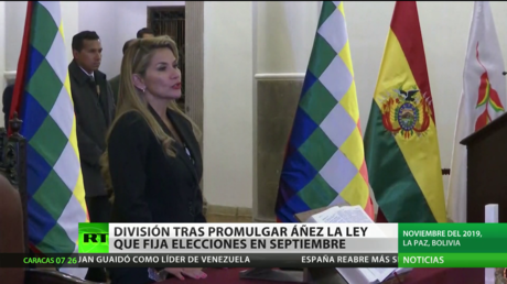 División en Bolivia tras promulgar Áñez la ley que fija elecciones en septiembre