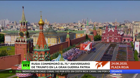 Rusia celebra un desfile para conmemorar el 75º aniversario de la Gran Guerra Patria