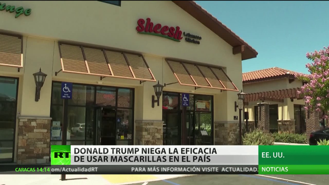 Donald Trump niega la eficacia de usar mascarillas en EE.UU.