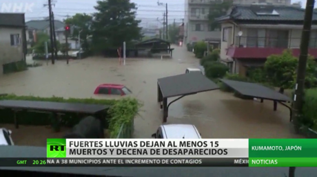Fuertes lluvias dejan al menos 15 muertos y decenas de desaparecidos en Japón