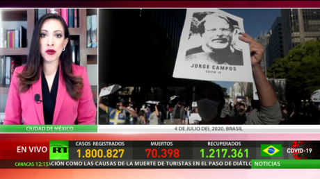 En Brasil se realizan manifestaciones por la gestión gubernamental de la pandemia