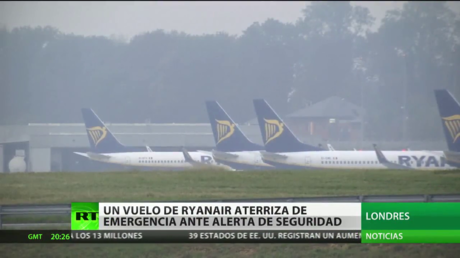 Un vuelo de Ryanair aterriza de emergencia en Londres ante un alerta de seguridad