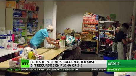 España: Redes de vecinos podrían quedarse sin recursos en plena crisis del coronavirus