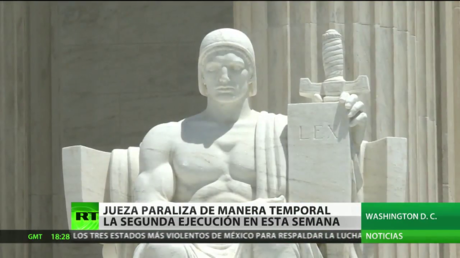 Una jueza de EE.UU. paraliza de manera temporal la segunda ejecución en esta semana