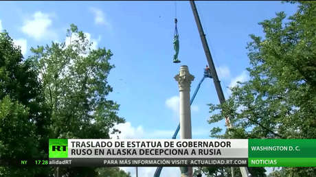 El traslado de la estatua de un gobernador ruso en Alaska decepciona a Rusia