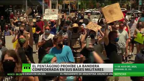 El Pentágono prohíbe la bandera confederada en sus bases militares