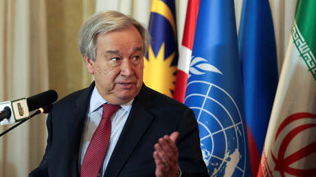 El secretario general de la ONU asegura que la pandemia de covid-19  "ha puesto de rodillas" al mundo