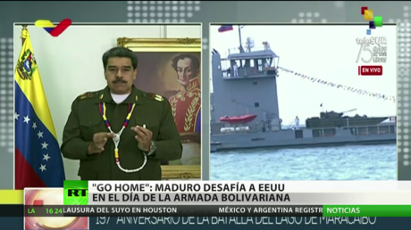 "Go home": Maduro desafía a EE.UU. en el Día de la Armada Bolivariana