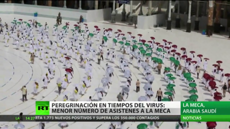 El coronavirus deja huella en la gran peregrinación anual a La Meca