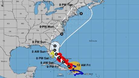 La tormenta tropical Isaías, que se acerca a Florida, se convierte en huracán de categoría 1