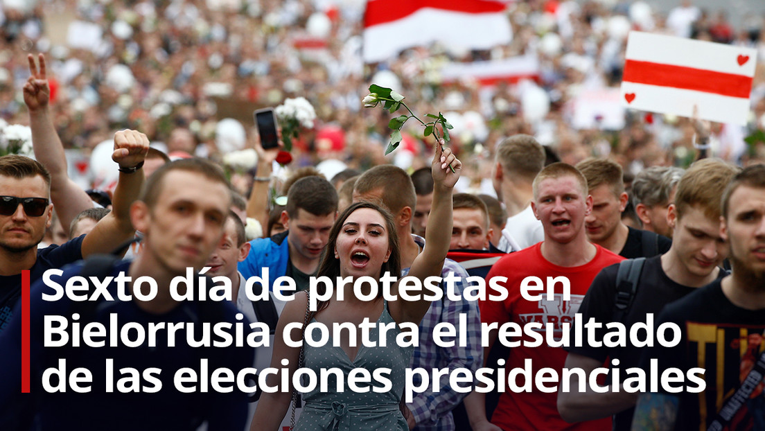 VIDEO: Miles de manifestantes llegan a la sede del Gobierno de Bielorrusia en Minsk