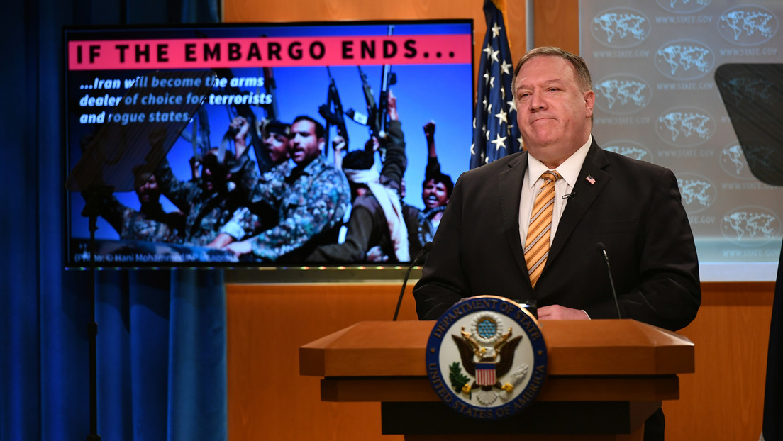 Critican a Pompeo por decir que "ningún otro Estado" puede bloquear las sanciones "multilaterales" contra Irán que quiere imponer EE.UU.