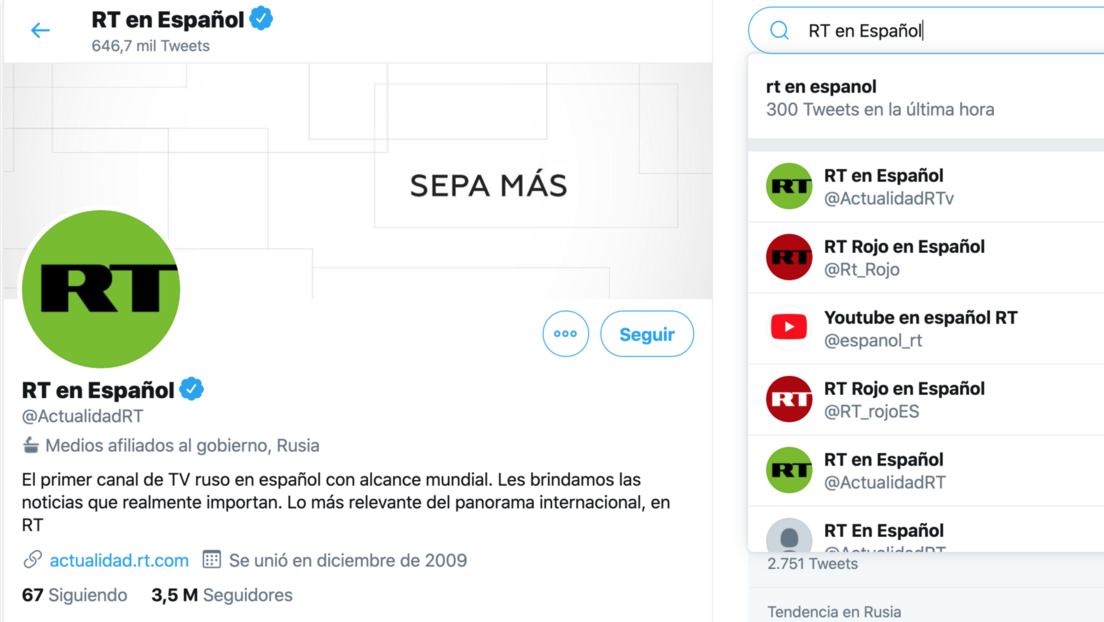 Twitter deja de mostrar en la búsqueda las cuentas de RT a usuarios que no las siguen