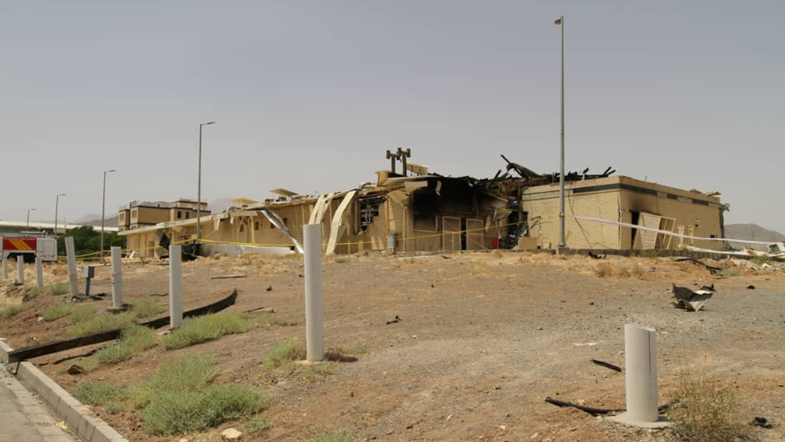 A view of a damage building after a fire broke out at Iran's Natanz Nuclear Facility, in Isfahan A view of a damage building after a fire broke out at Iran's Natanz Nuclear Facility, in Isfahan, Iran, July 2, 2020.