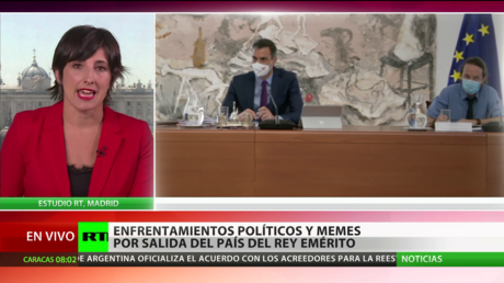 Enfrentamientos políticos en España por la salida del país de Juan Carlos I