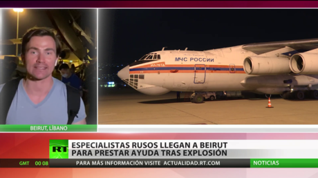 Especialistas rusos llegan a Beirut para prestar ayuda tras la potente explosión