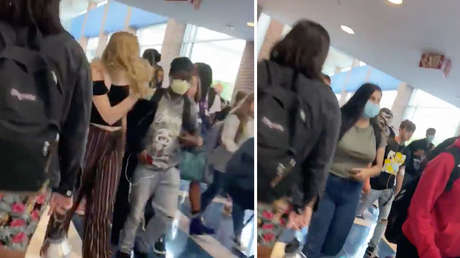 Suspenden a dos alumnos de una escuela secundaria de EE.UU. tras difundir fotos de pasillos llenos en plena pandemia