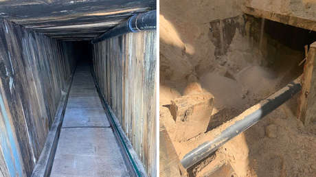 Descubren en EE.UU. un sofisticado túnel transfronterizo para contrabando con sistema de ventilación y cableado eléctrico