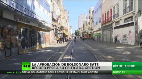 La aprobación de Bolsonaro bate récord pese a su criticada gestión de la crisis