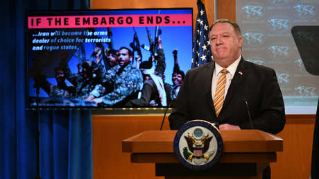 Critican a Pompeo por decir que "ningún otro Estado" puede bloquear las sanciones "multilaterales" contra Irán que quiere imponer EE.UU.