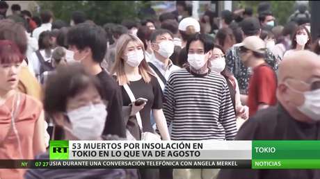 Tokio registra 53 muertos por insolación en lo que va de agosto