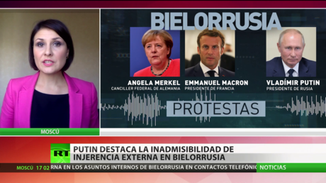 Putin considera "inadmisible" cualquier injerencia externa en Bielorrusia