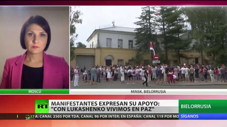 Bielorrusos se manifiestan a favor y en contra de Lukashenko
