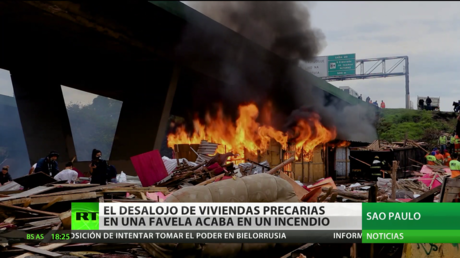 Brasil: El desalojo de viviendas precarias en una favela acaba en un incendio