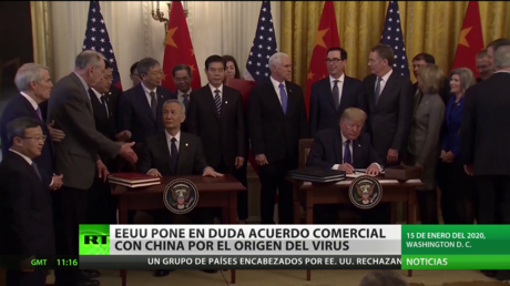 EE.UU. pone en duda el acuerdo comercial con China por el origen del coronavirus