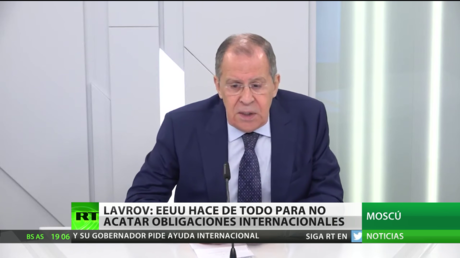 Lavrov: EE.UU. hace de todo para no acatar obligaciones internacionales