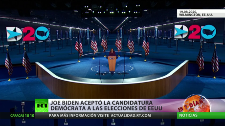 Joe Biden acepta la candidatura demócrata para las elecciones presidenciales de EE.UU.