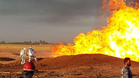 EE.UU. está "casi seguro" que la explosión en el gasoducto que causó apagones en Siria fue un ataque del Estado Islámico