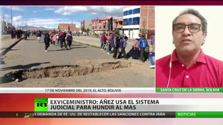 Exviceministro de Bolivia: "El Gobierno actual hace uso indiscriminado del sistema judicial para ejecutar acciones de interés político"