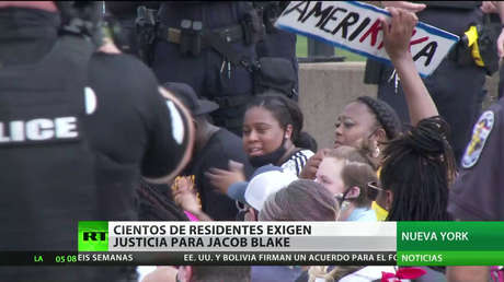 Protesta en Nueva York para exigir justicia para Jacob Blake