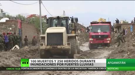 Inundaciones dejan al menos 100 muertos y cientos de heridos en Afganistán