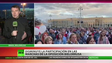 Continúan en Bielorrusia las marchas pacíficas de partidarios y opositores de Lukashenko