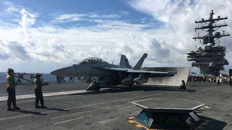 The aircraft carrier USS Ronald Reagan