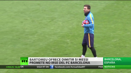 Bartomeu ofrece dimitir si Messi promete no irse del F.C. Barcelona