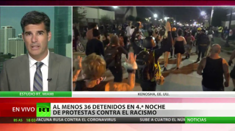 Continúan las protestas contra el racismo y la brutalidad policial en Wisconsin