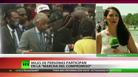 Miles de personas participan en la 'marcha del compromiso' en Washington y reclaman una reforma policial integral
