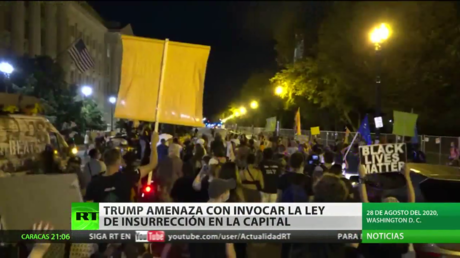 Trump amenaza con invocar la ley de insurrección en Washington