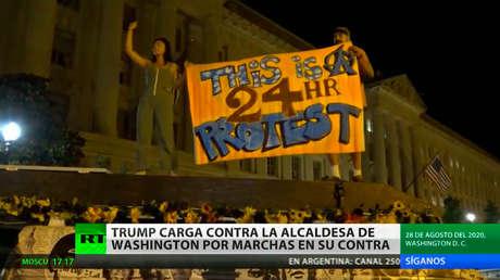 Trump arremete contra la alcaldesa de Washington por las marchas en su contra