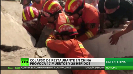 Colapso de un restaurante en China provoca al menos 17 muertos y 28 heridos
