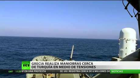 Grecia realiza ejercicios militares cerca de Turquía en medio de las tensiones
